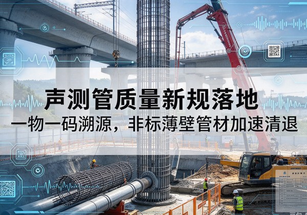 墨脱声测管质量新规落地，一物一码溯源，非标薄壁管材加速清退